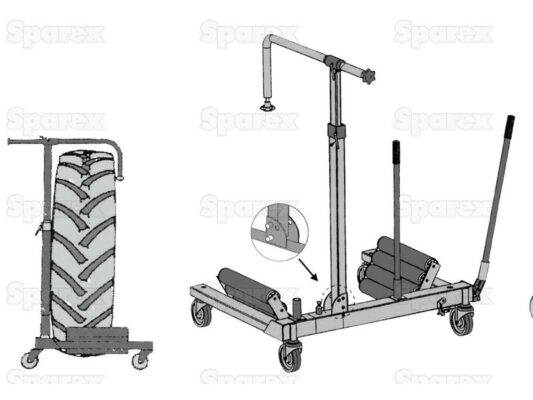 Carrello Sposta Ruote, 1200kgs - immagine 2
